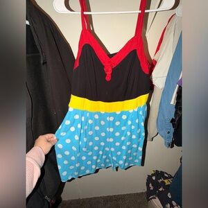 Disney Colorful Polka Dot Jumpsuit